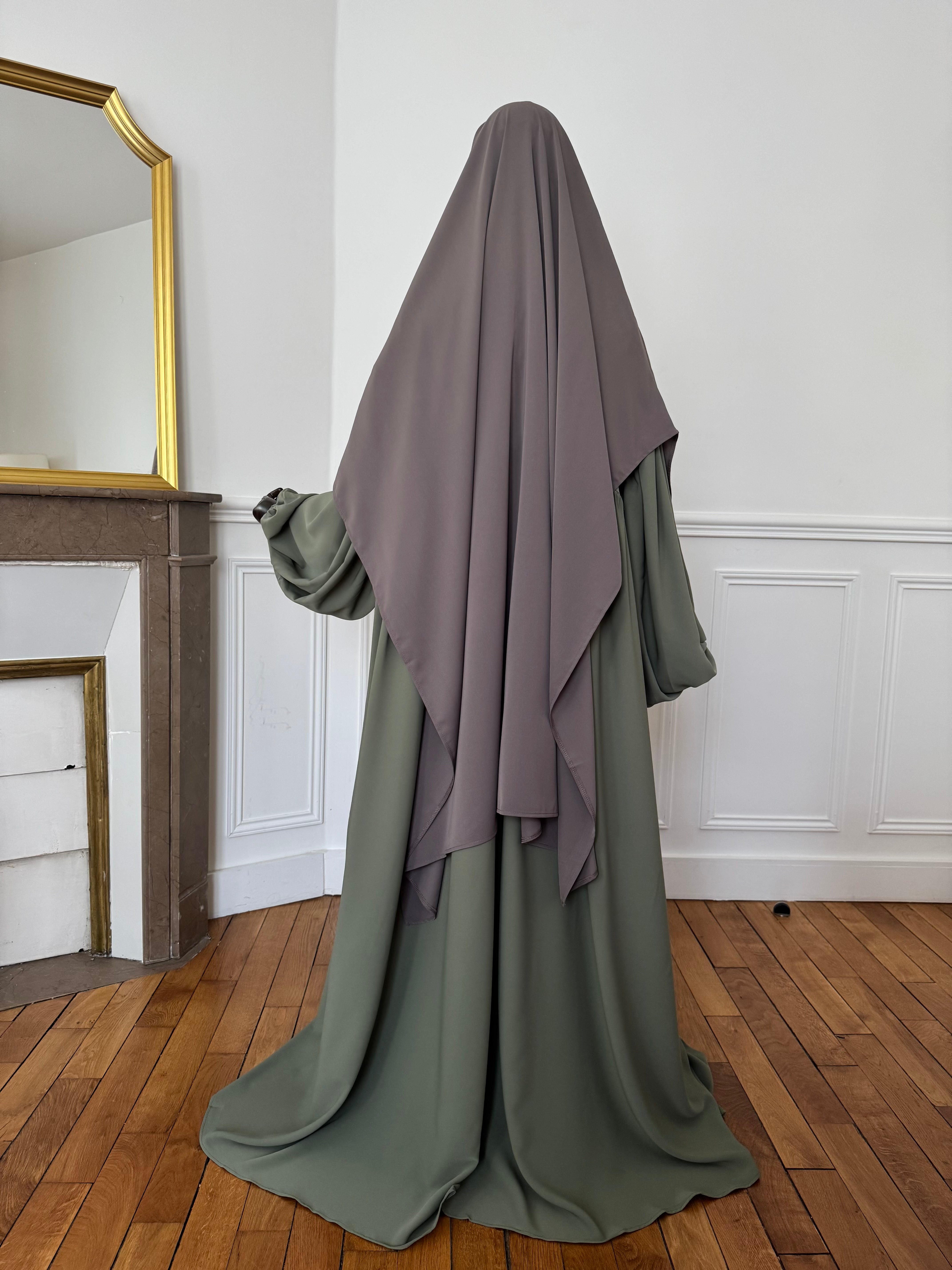 Khimar Jumana Taupe clair