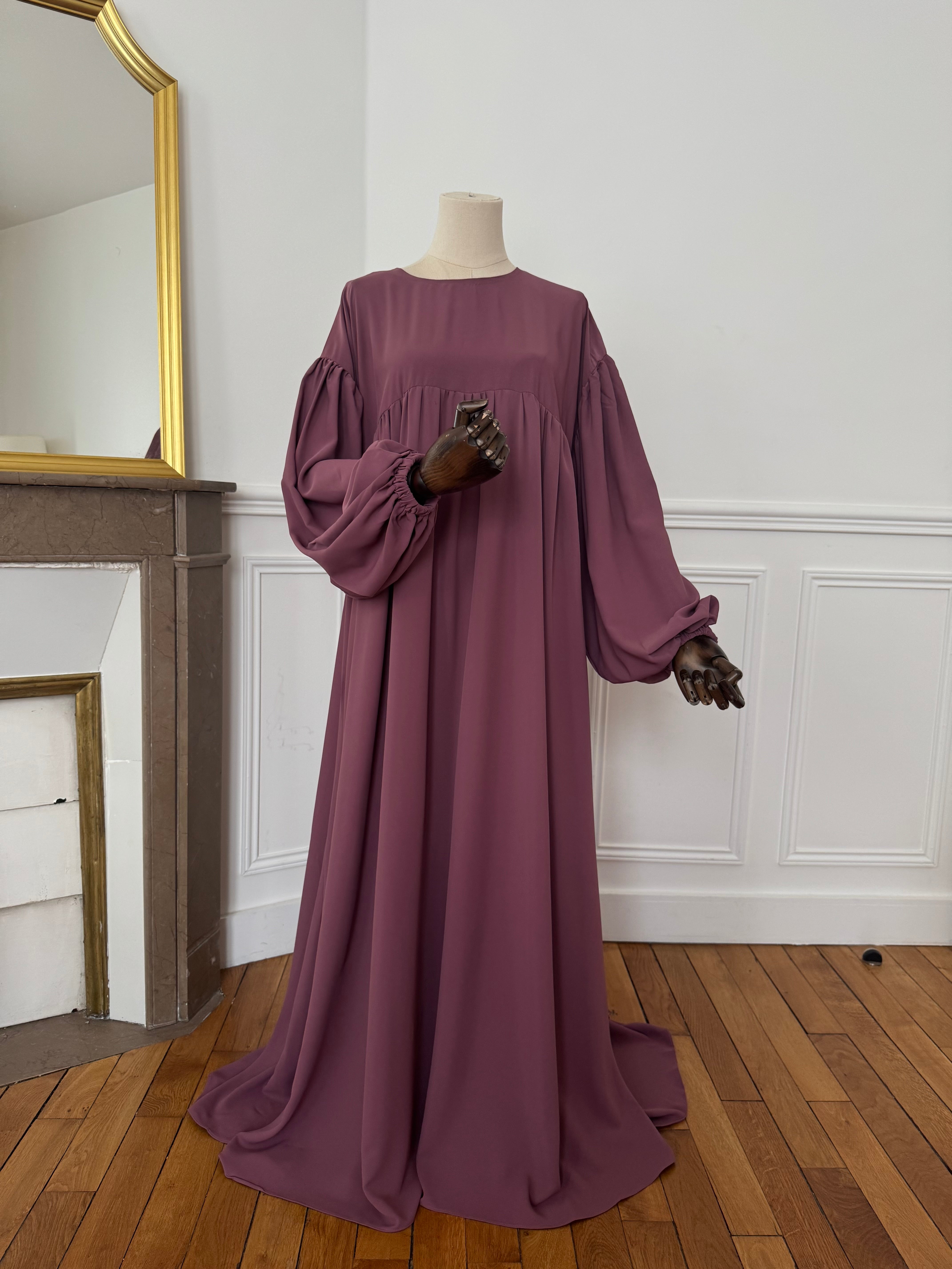 Abaya Yusra Bois de rose