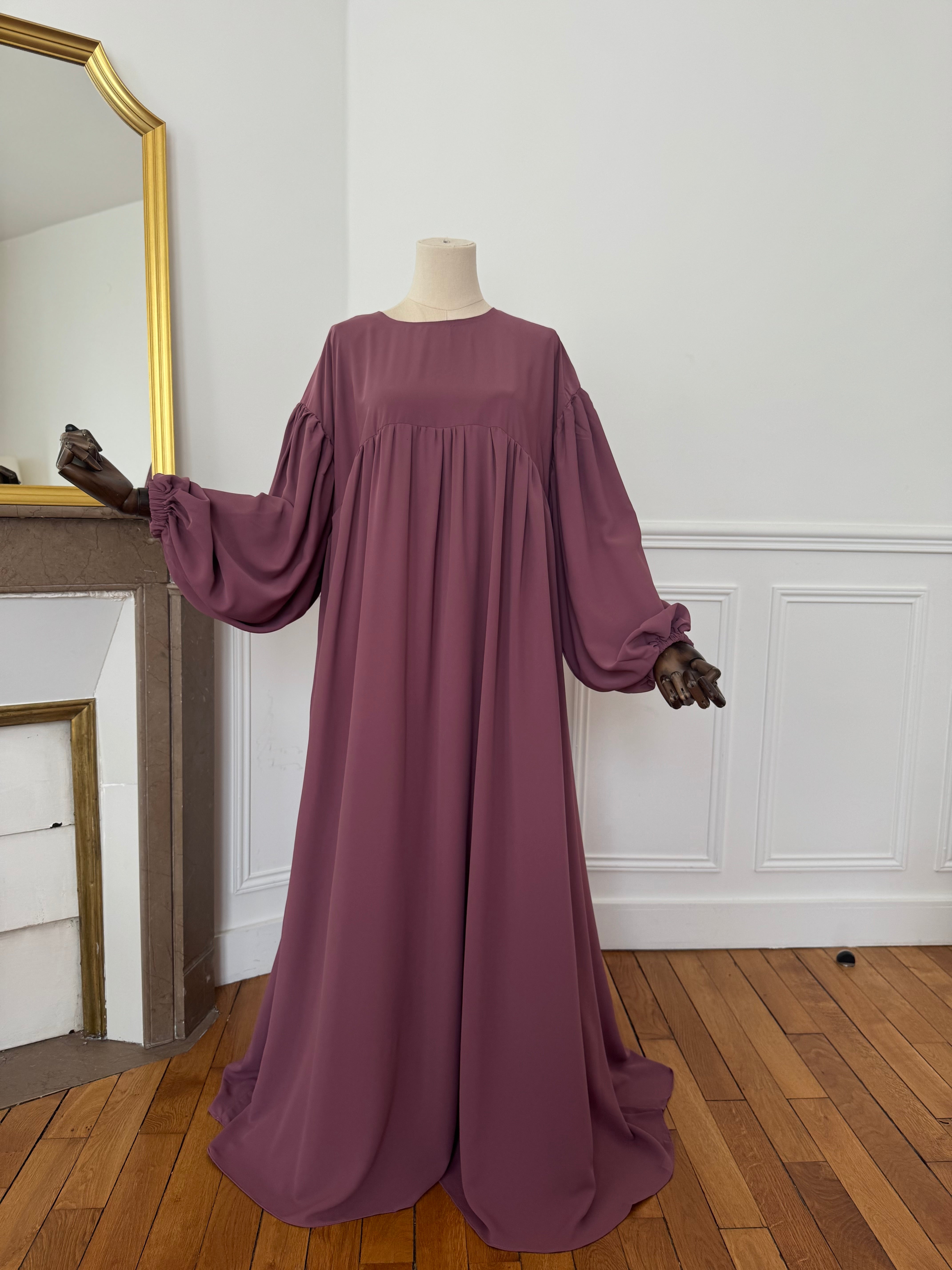 Abaya Yusra Bois de rose