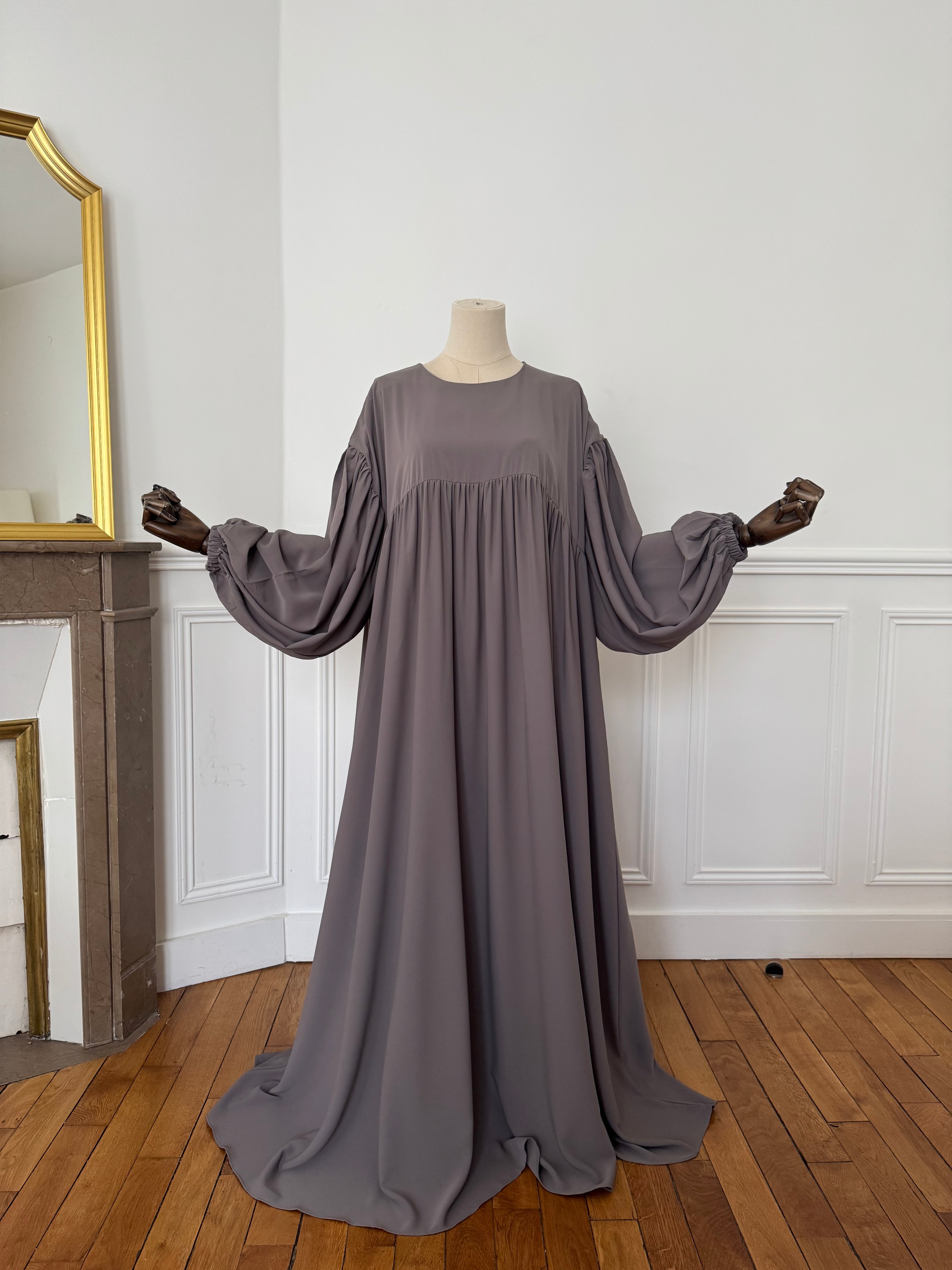 Abaya Yusra Taupe clair
