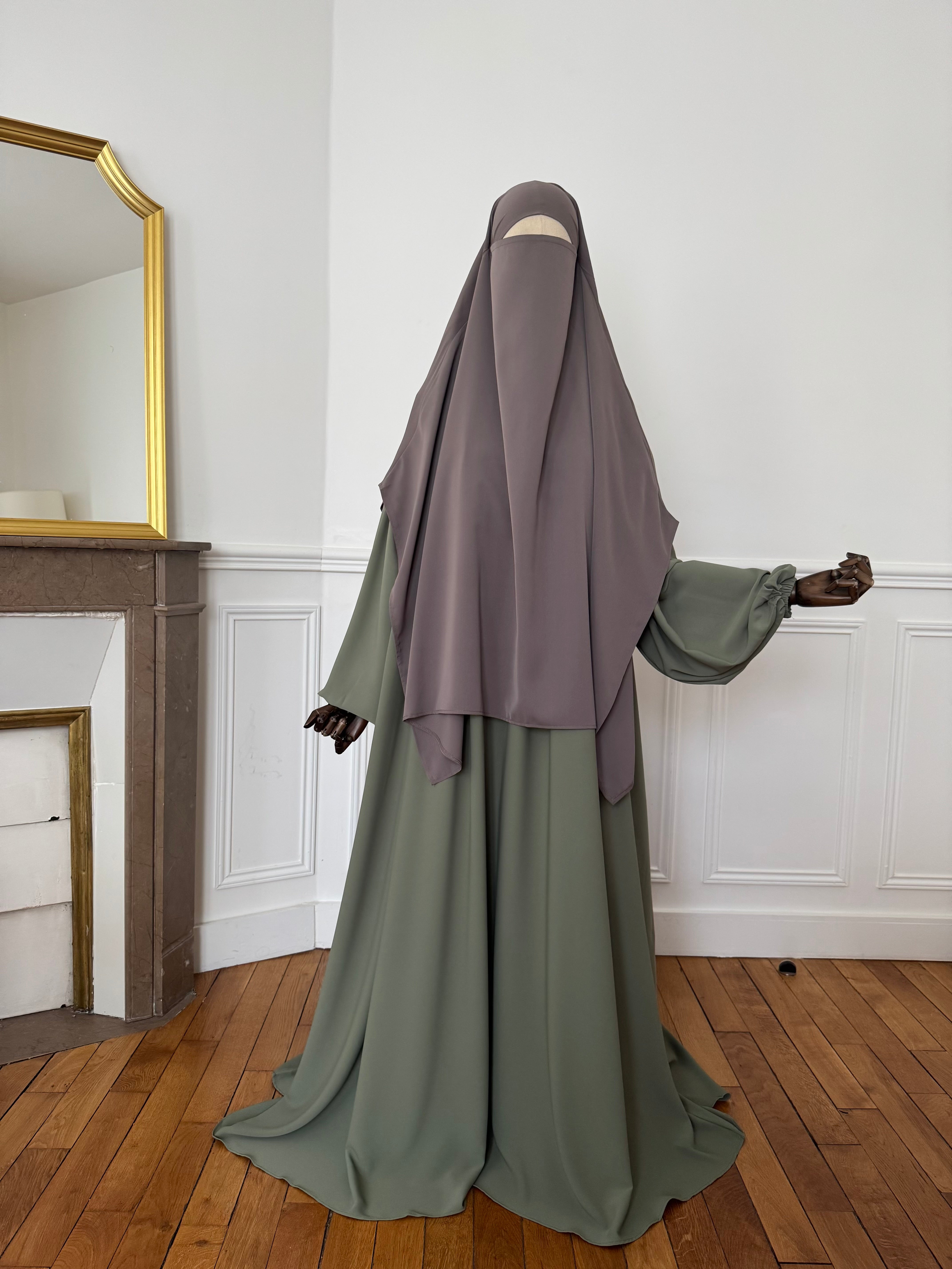 Khimar Jumana Taupe clair