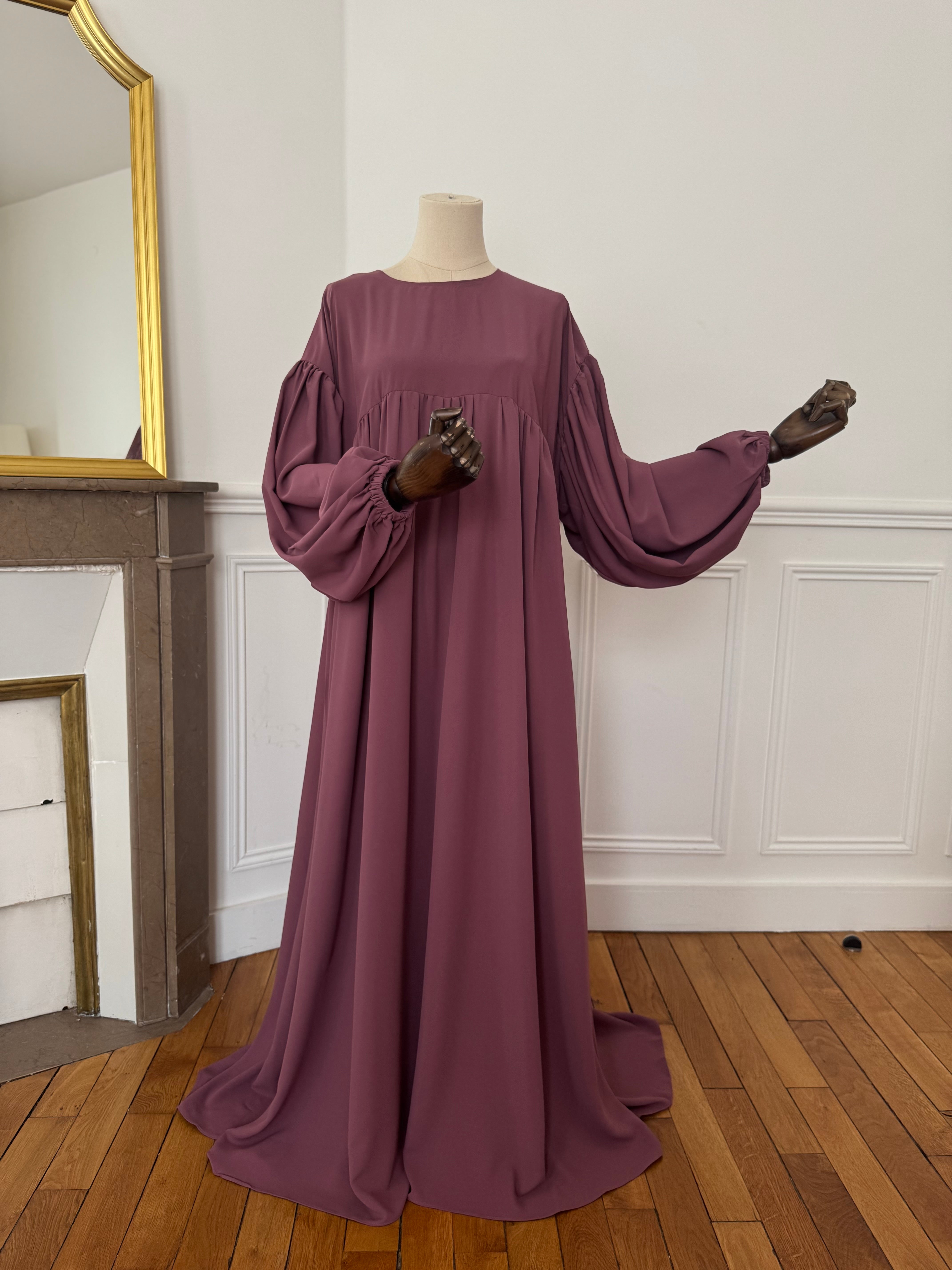 Abaya Yusra Bois de rose