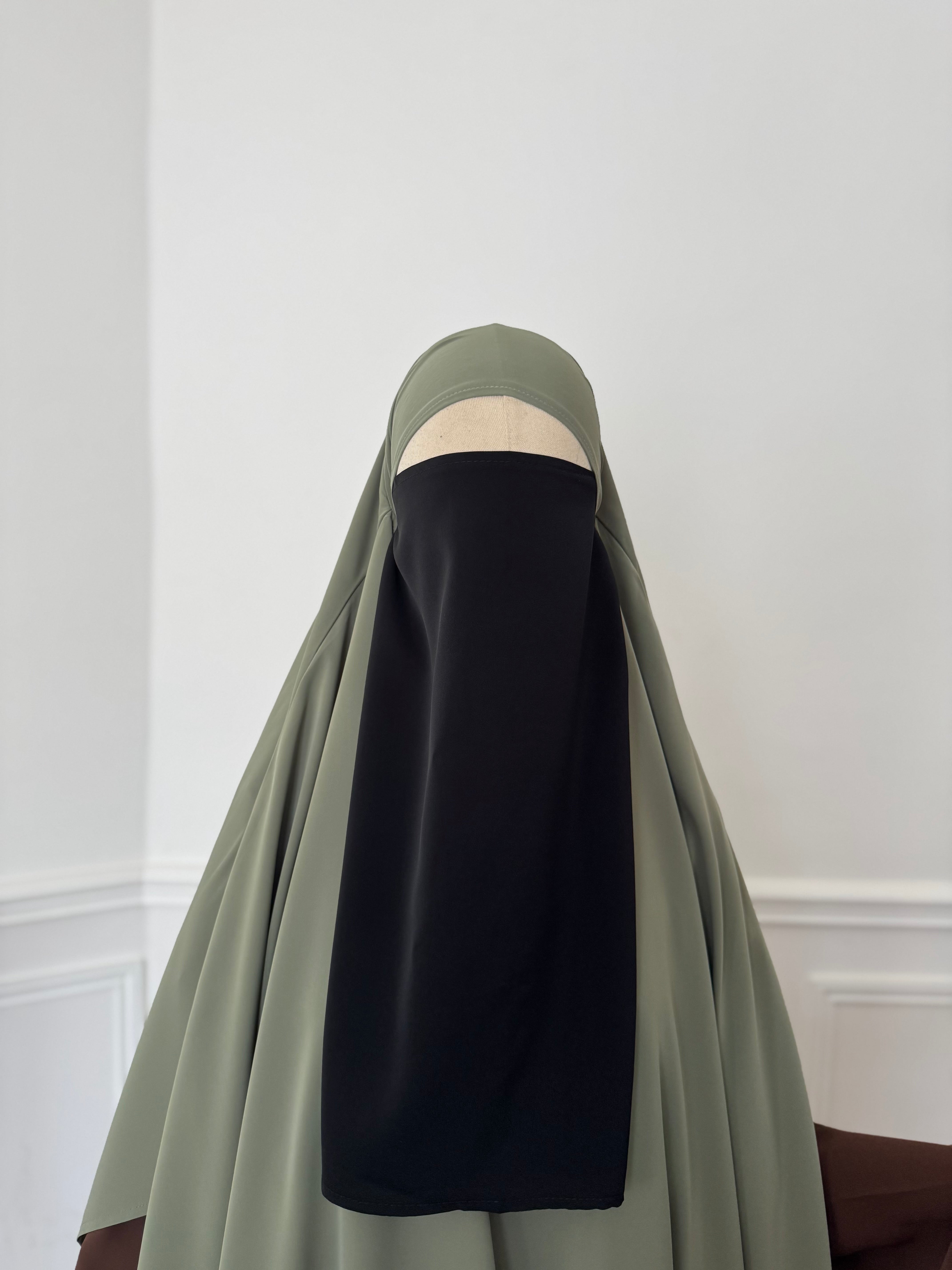 Half niqab Noir