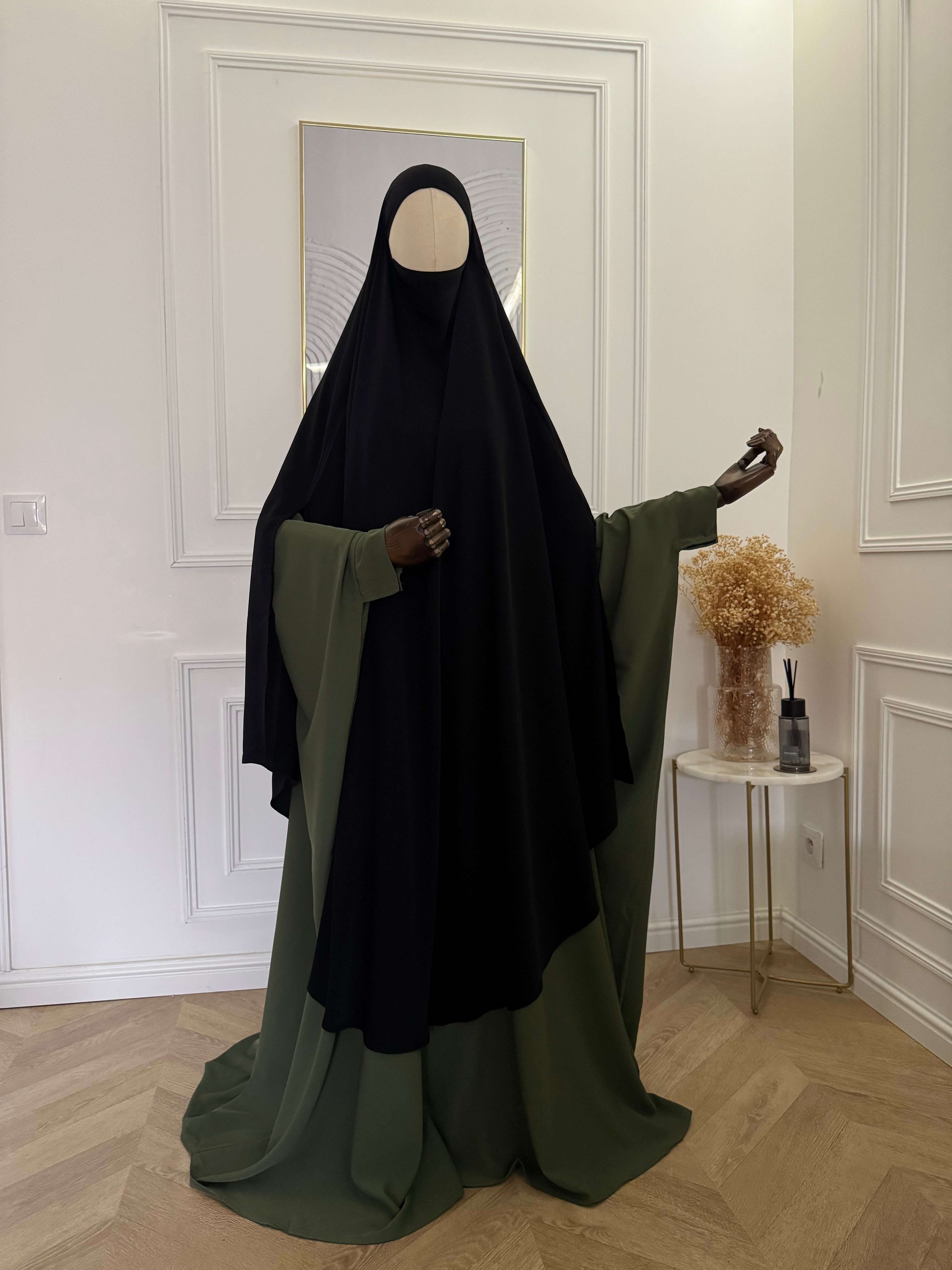 Maxi Khimar Huriya Noir