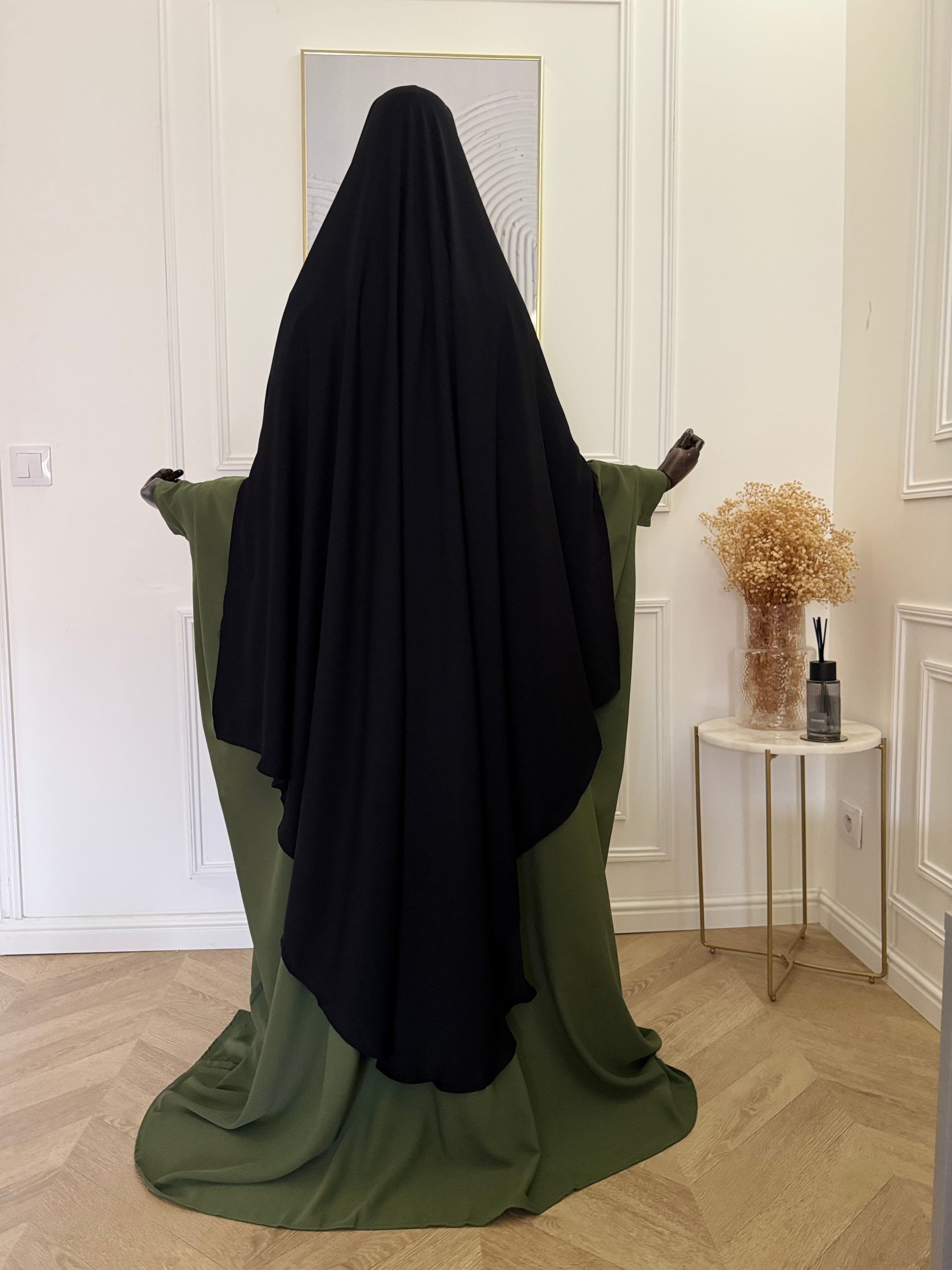 Maxi Khimar Huriya Noir